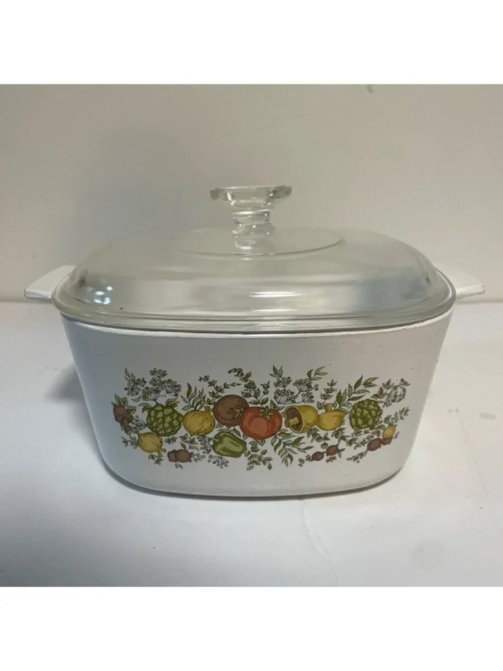 Vintage Corning Ware Spice of Life 2.5L Casserole Dish with Glass Lid